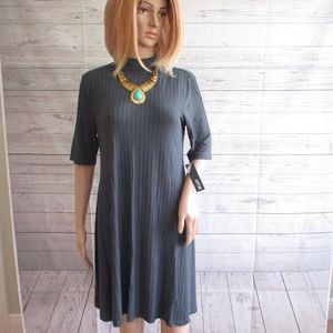 NWT - APT. 9 cute gray knit dress  - sz  PXL